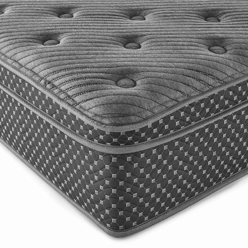 13" Quilted Euro Hybrid Mattress, Plush