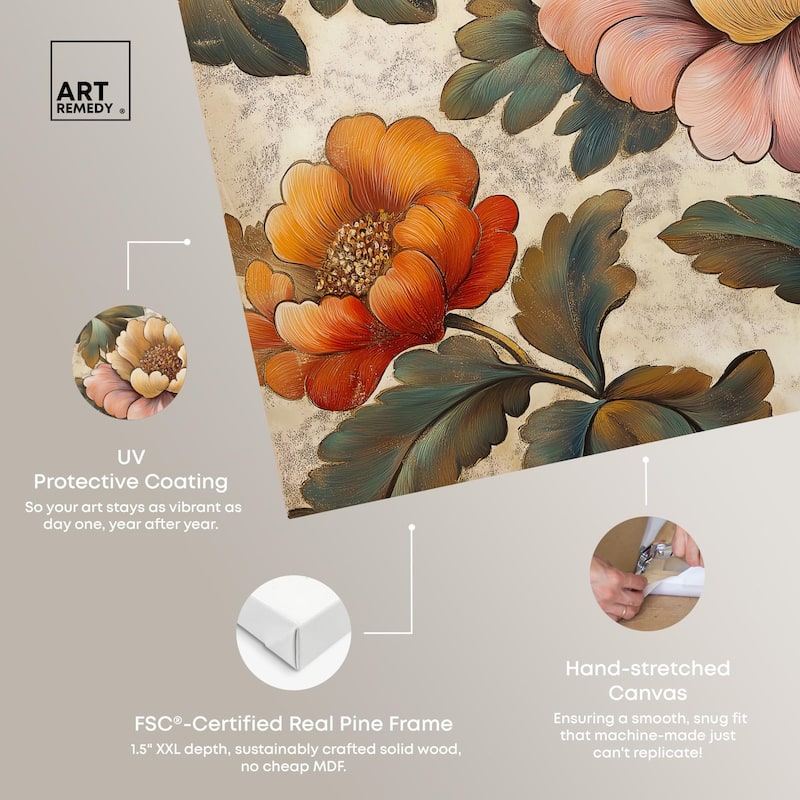 Golden Gardenia II Canvas by Art Remedy, Gallery Wrapped