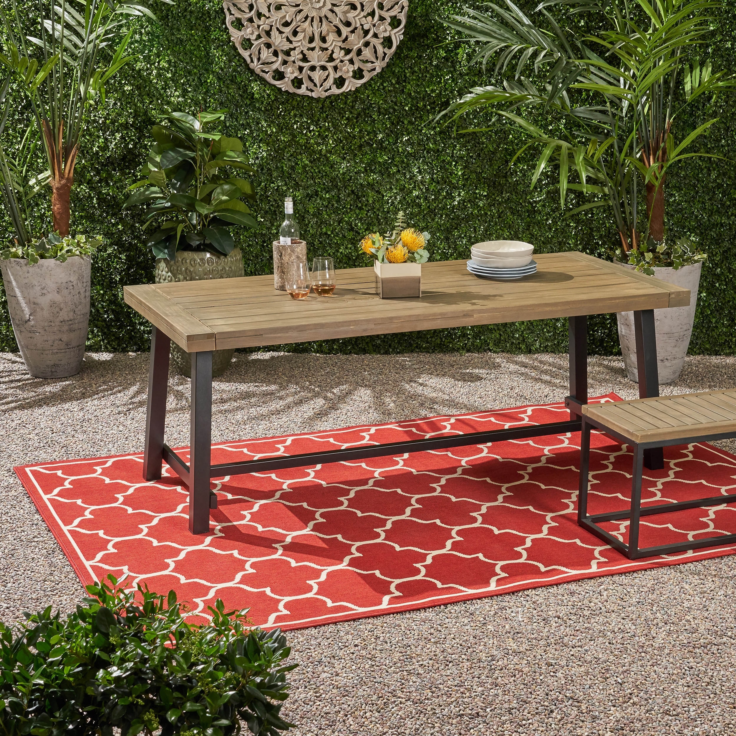 Outdoor Acacia Wood Dining Table