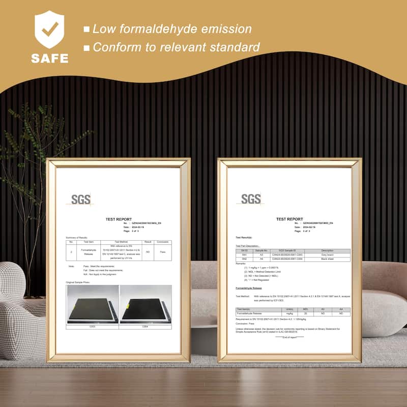 47.3" x 23.6" Wood Slat Acoustic Wall Panels for Ceiling and Wall Decor, 4-Pack (31 sq ft)