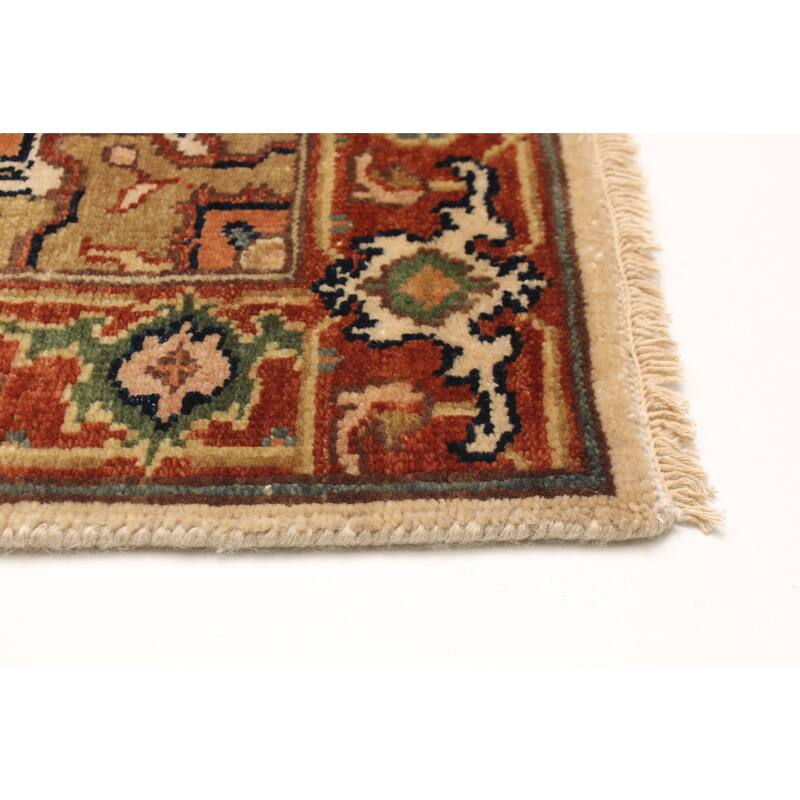 ECARPETGALLERY Hand-knotted Jules Sultane Cream Wool Rug - 2'6 x 11'9