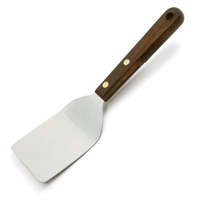 Norpro 7.5" Long Mini Stainless Steel Turner Spatula with Wood Handle - Great for Brownies, Cookies and Other Baked...