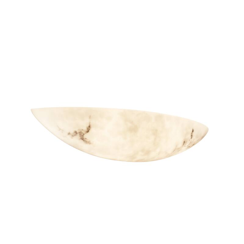Porch & Den Hazelhill Faux Alabaster 2-light Large Rounded Wall Sconce