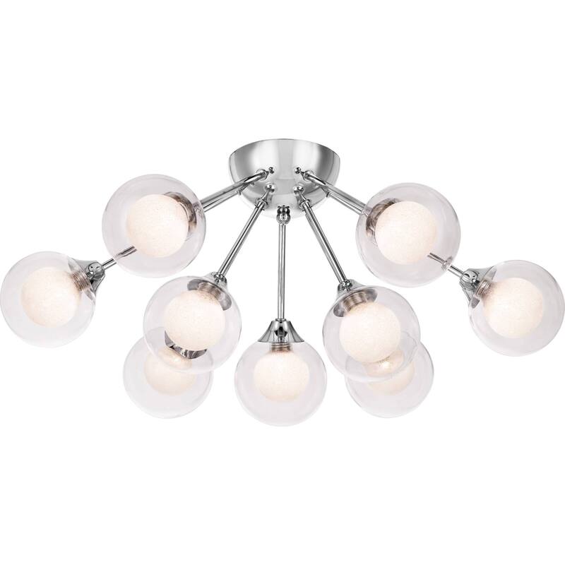 James Allan Curry Spellbound 9 Light 21-3/4" Wide Semi-Flush Ceiling