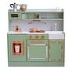 preview thumbnail 4 of 40, Teamson Kids Wooden Pretend Play Kitchen Toy Set with Stove, Sink, Oven, and 15 pcs Accessories for Kid and Toddlers Green