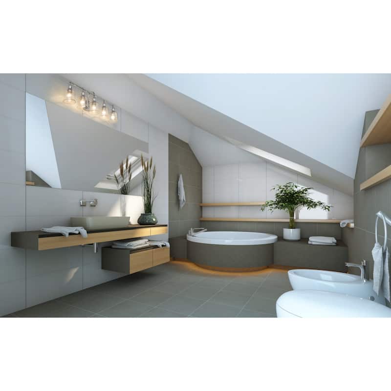 Bellevue Georgia 5 Light 41" Wide Bathroom Vanity Light