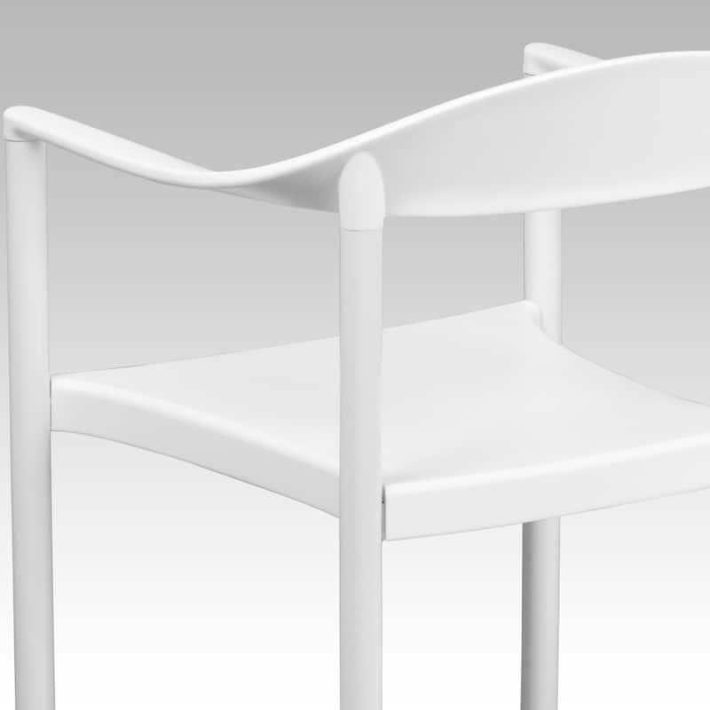 5 Pack 1000 lb. Capacity Plastic Cafe Stack Chair