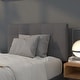 preview thumbnail 25 of 36, Quilted Tufted Upholstered Headboard Dark Gray - Twin