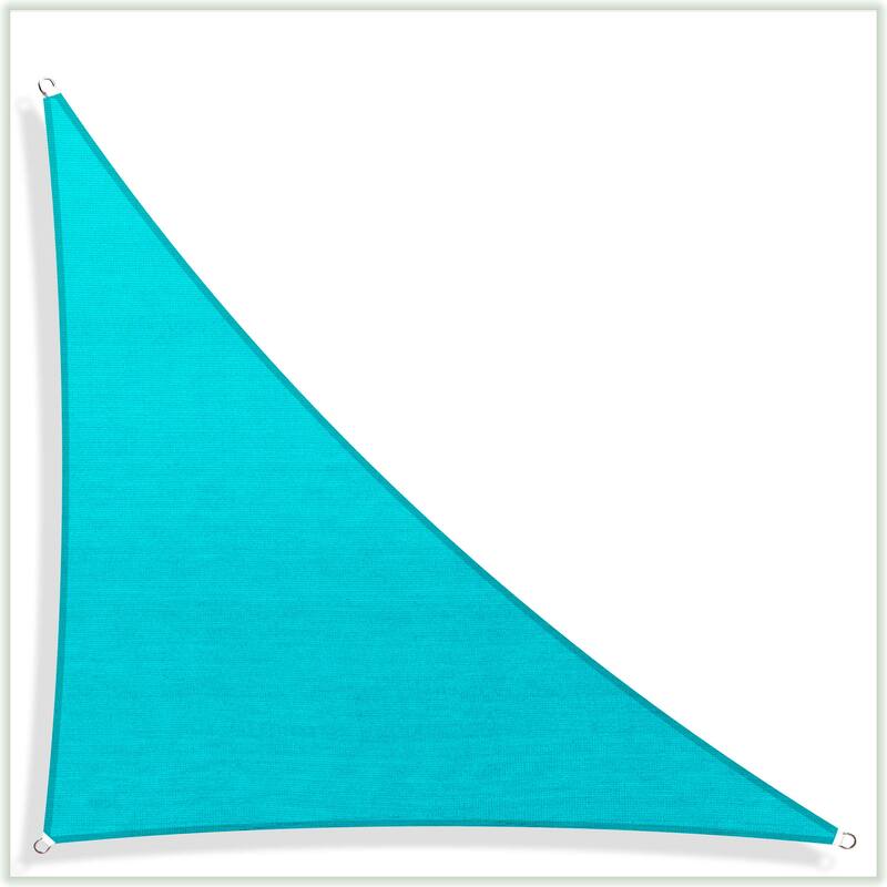 ColourTreeUSA Right Triangle Sun Shade Sail HDPE Mesh Fabric Screen Canopy UV Block 190 GSM