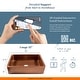 preview thumbnail 11 of 11, Lange Copper 32" Single Bowl Farmhouse Apron Front Undermount Kitchen Sink