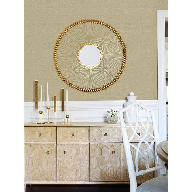 Advantage Hilbert Gold Geometric Wallpaper