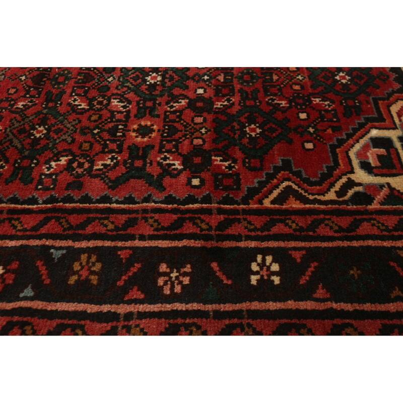 ECARPETGALLERY Hand-knotted Andelz Red Wool Rug - 3'0 x 12'10