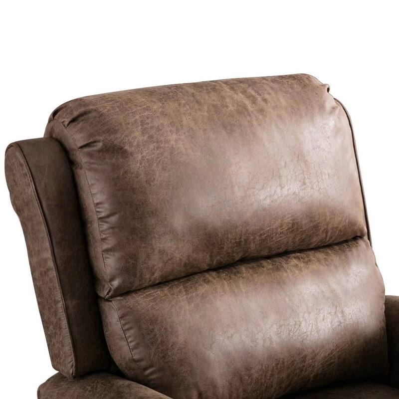Armchair Pushback Club Recliner with Rivet Decoration