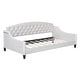 preview thumbnail 4 of 21, Luxury Twin Size Velvet Upholstered Tufted Button Daybed, Sofa Bed for Bedroom and Living Room, Wooden Slats Support