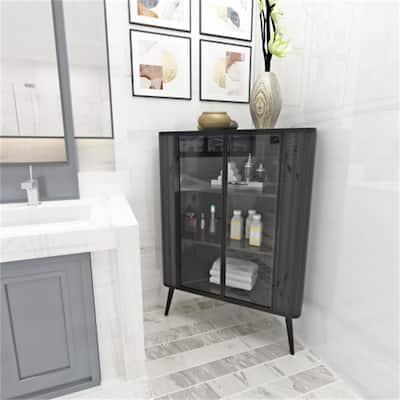 Modern 3-Tier Corner Storage Bathroom Cabinet