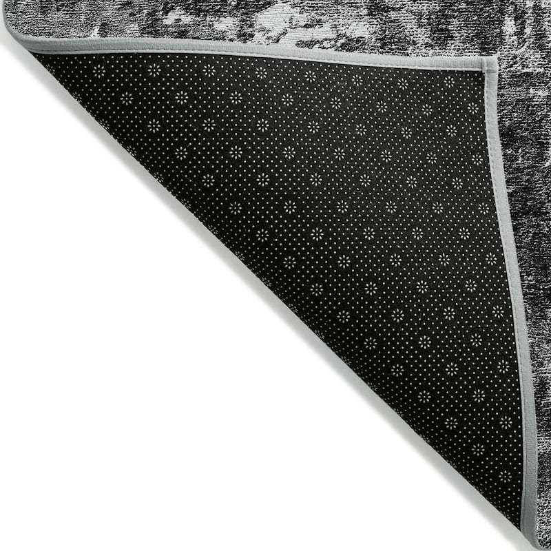 Machine Washable Indoor/ Outdoor Chantille Abstract Contemporry Rug