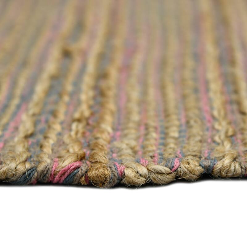 HomeRoots Striped Lodge Rectangle Area Rug