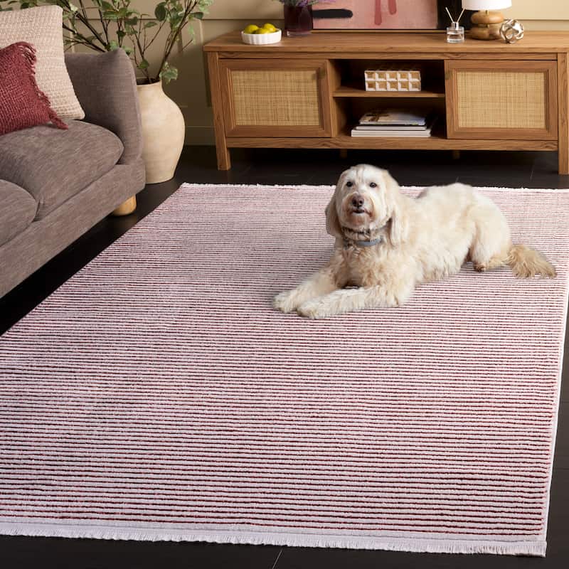 SAFAVIEH Whisper Dismo Modern Stripe Rug