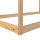 preview thumbnail 4 of 48, Wooden Twin/Full Bed Frames with Roof, Montessori House Shaped Floor Bed for Kids Girls Boys, Sturdy Framework, Easy Assembly