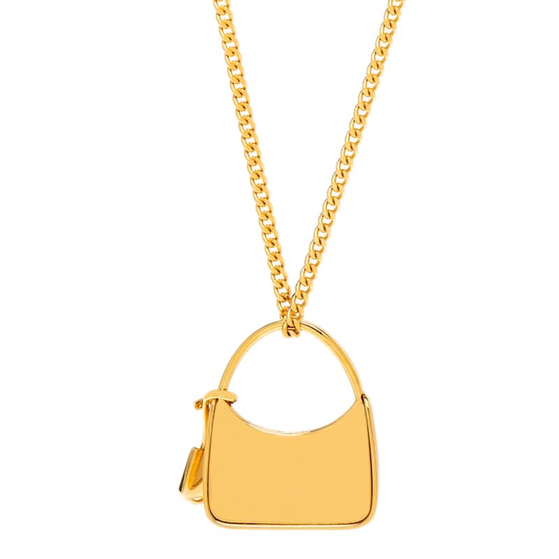 Prada Cleo Bag Necklace - Gold-tone