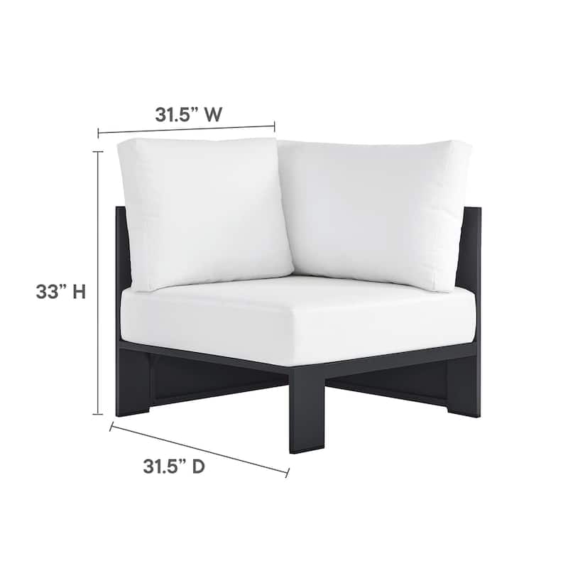 Tahoe Patio Aluminum 3-Piece Sectional Sofa Set