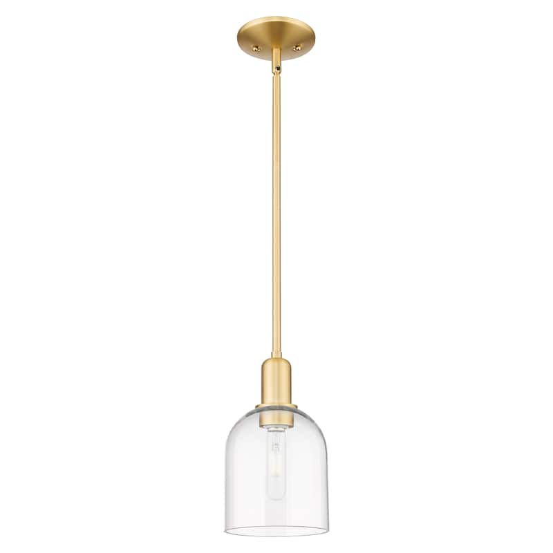 Innovations Lighting Endless Possibilities Arcadia - Bella - 1 Light 6" Stem Hung Mini Pendant - Clear/Satin Gold