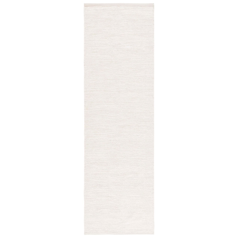 SAFAVIEH Handmade Montauk Willie Cotton Rug - 2'3" x 8' Runner - Ivory