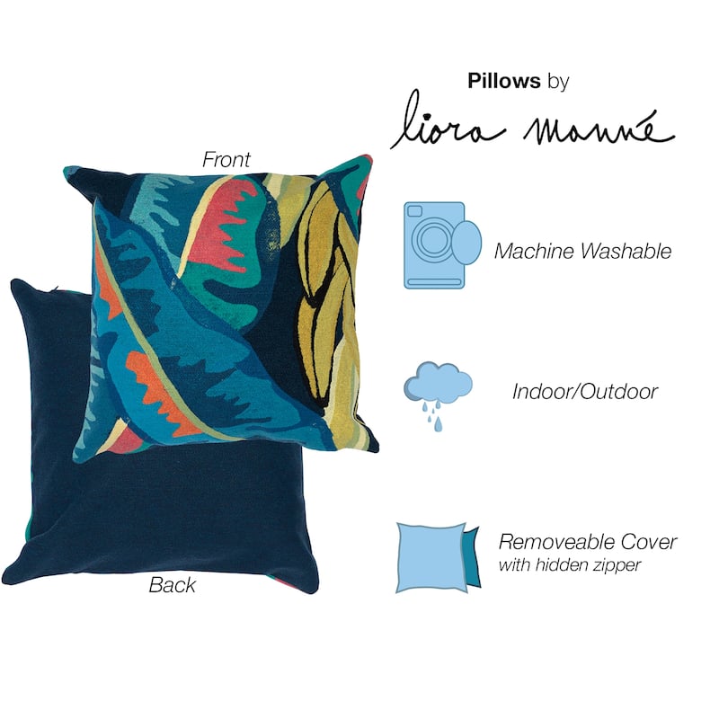 Liora Manne Visions III Banana Plant Indoor/Outdoor Pillow