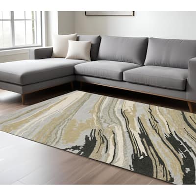 HomeRootsAbstract Modern Rectangle Area Rug