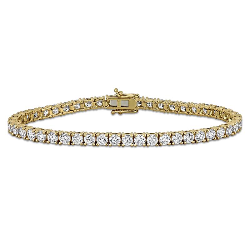 Miadora 14k Yellow Gold Diamond Tennis Bracelet 2 to 8 7/8ct TDW - 8.90 Carats