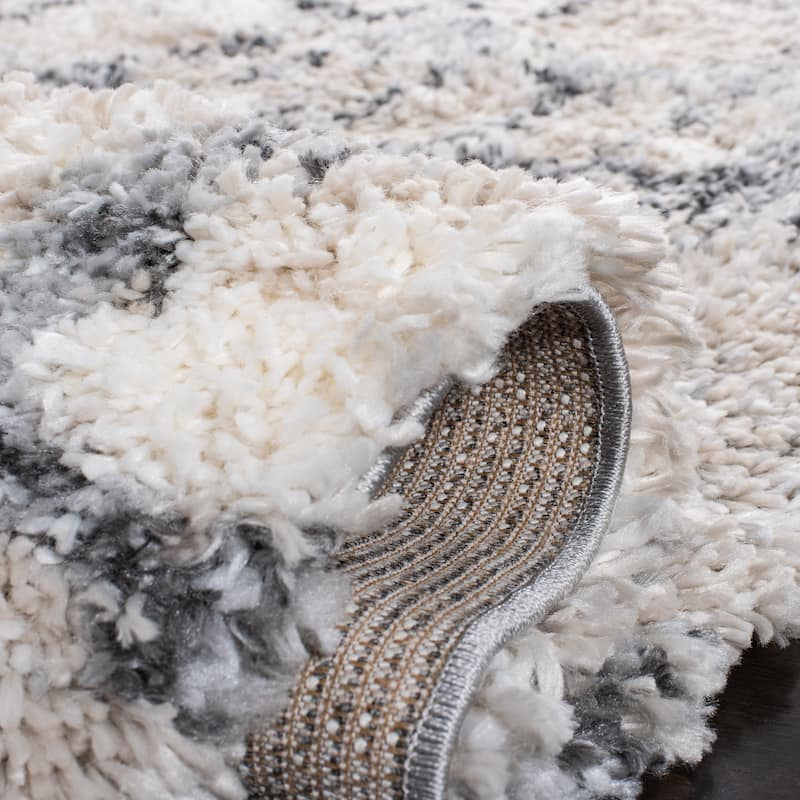 SAFAVIEH Fontana Shag Leftera Modern Abstract 2-inch Thick Rug
