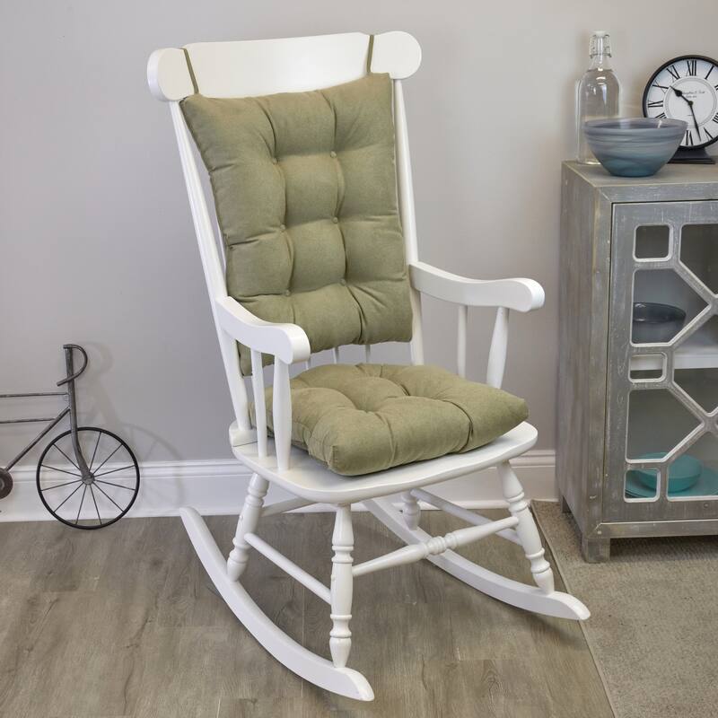 Klear Vu Twillo Jumbo Rocking Chair Cushion Set - Single - Thyme