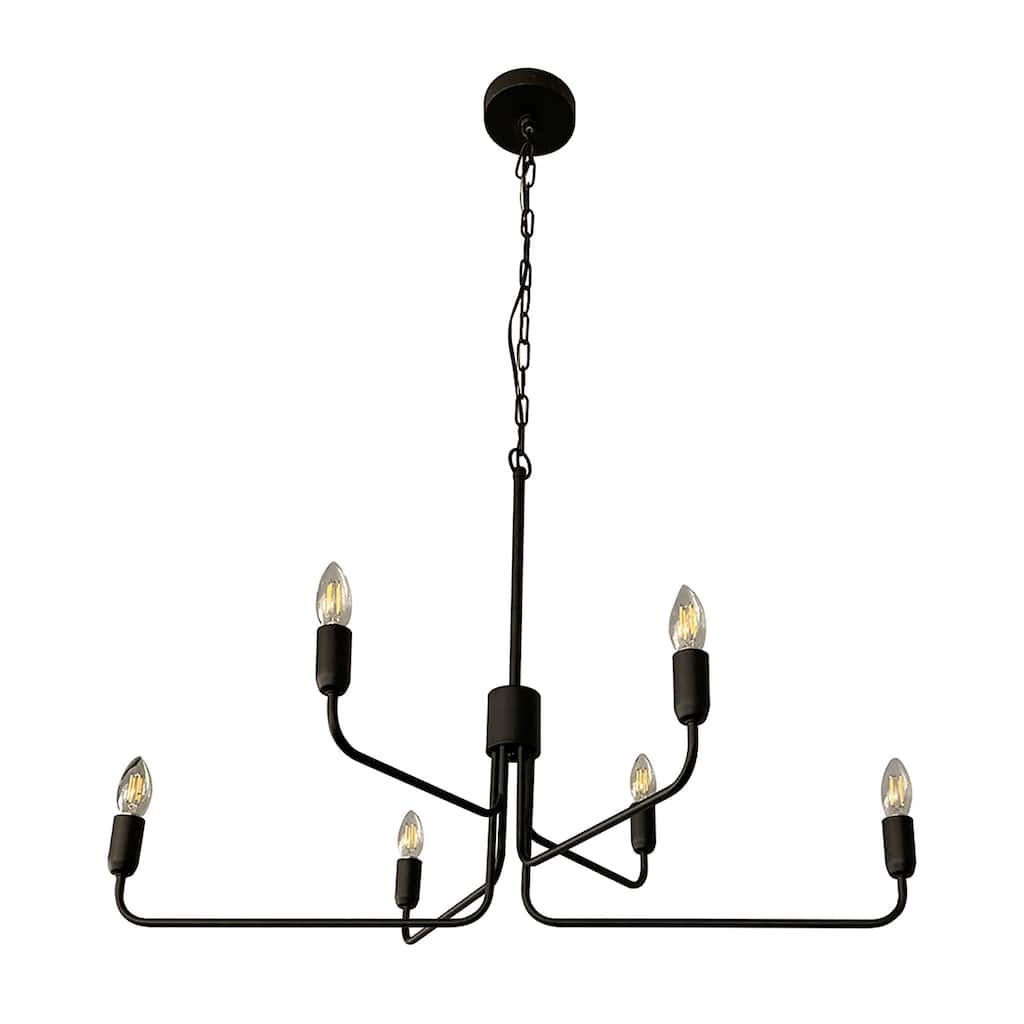 EGLO Portofino 3 Tier 6-Light Chandelier - 36"