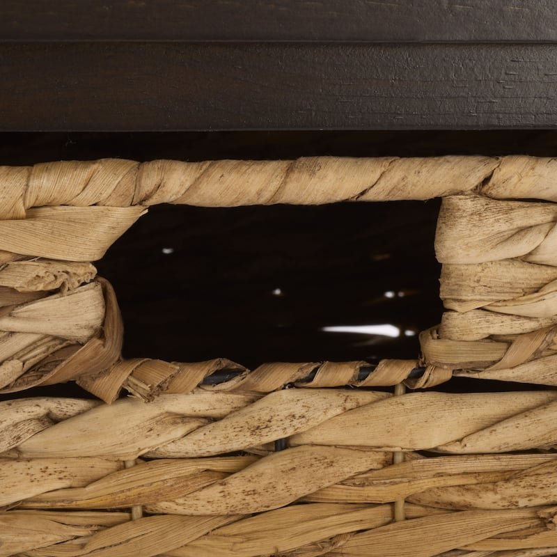 SAFAVIEH Evalena Distressed Black Console Storage Table - 44.5" x 13.4" x 31.5" - 45"W x 13"D x 32"H