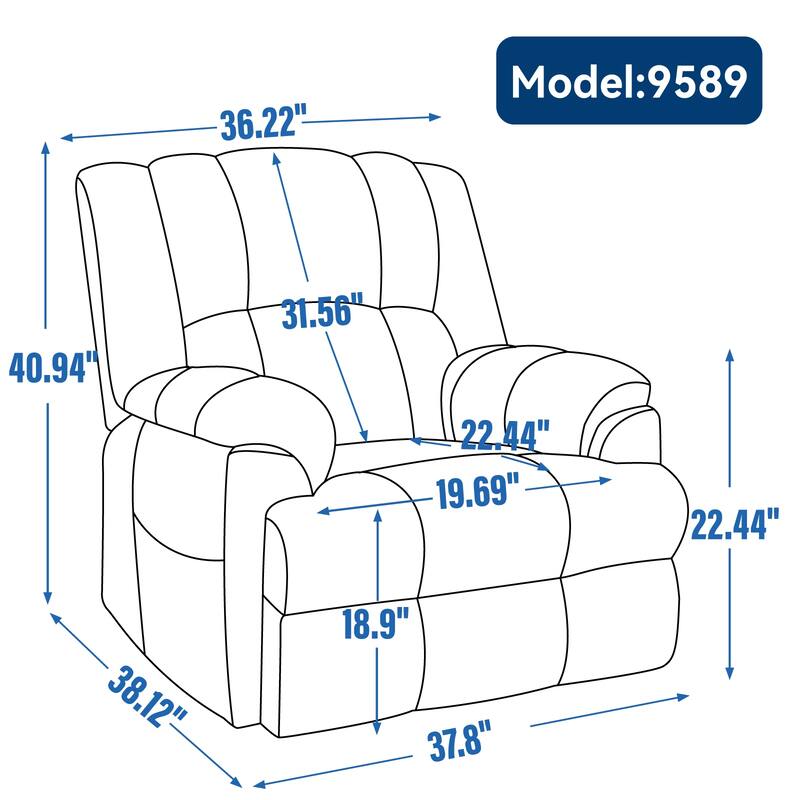 Dual Motor Power Lift Recliner with Heat & Massage, Up to 350 LBS