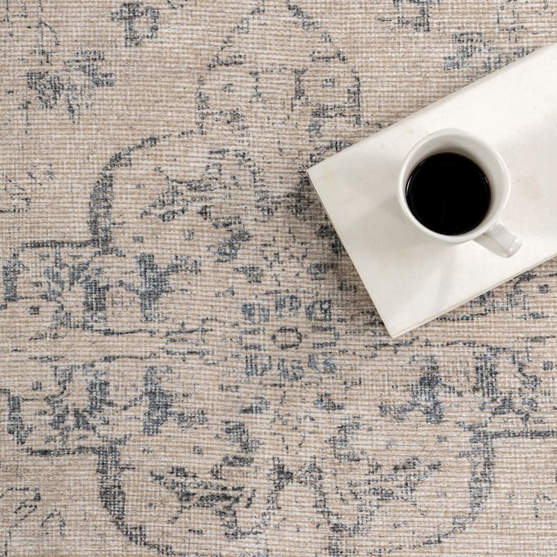Nuloom Hillstone Collection Traditional Vintage Medallion Area Rug