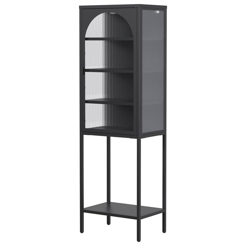 Display Storage Cabinet,5-Tier Cube Bookshelf Storage Cabinet