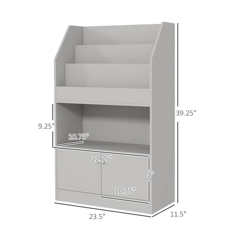 Toy Storage Cabinet, Kids Bookcase Children's Bookshelf for Kids Room