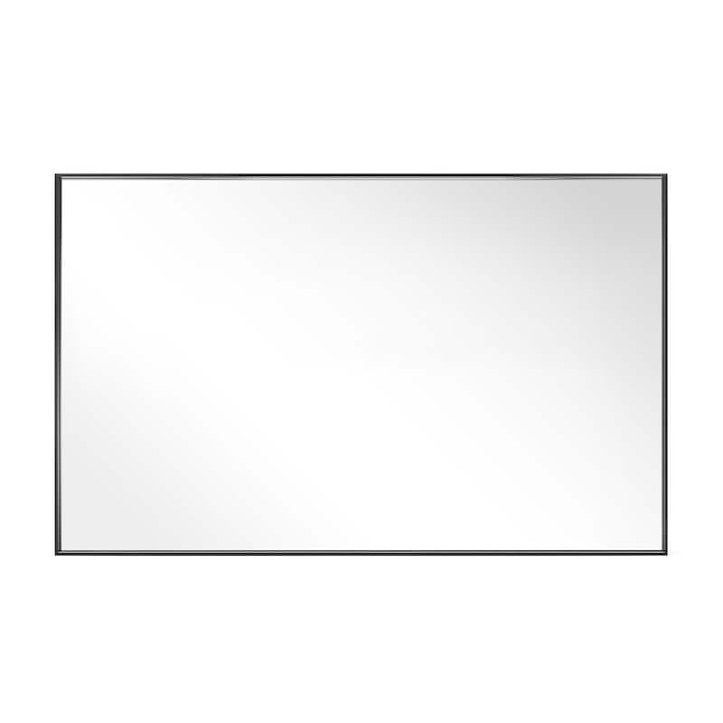 Modern Classic Black Metal Framed Full Length Mirror