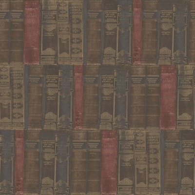 Galerie Wallcoverings Nostalgie Collection Library Books Non-woven Matte Wallpaper Roll