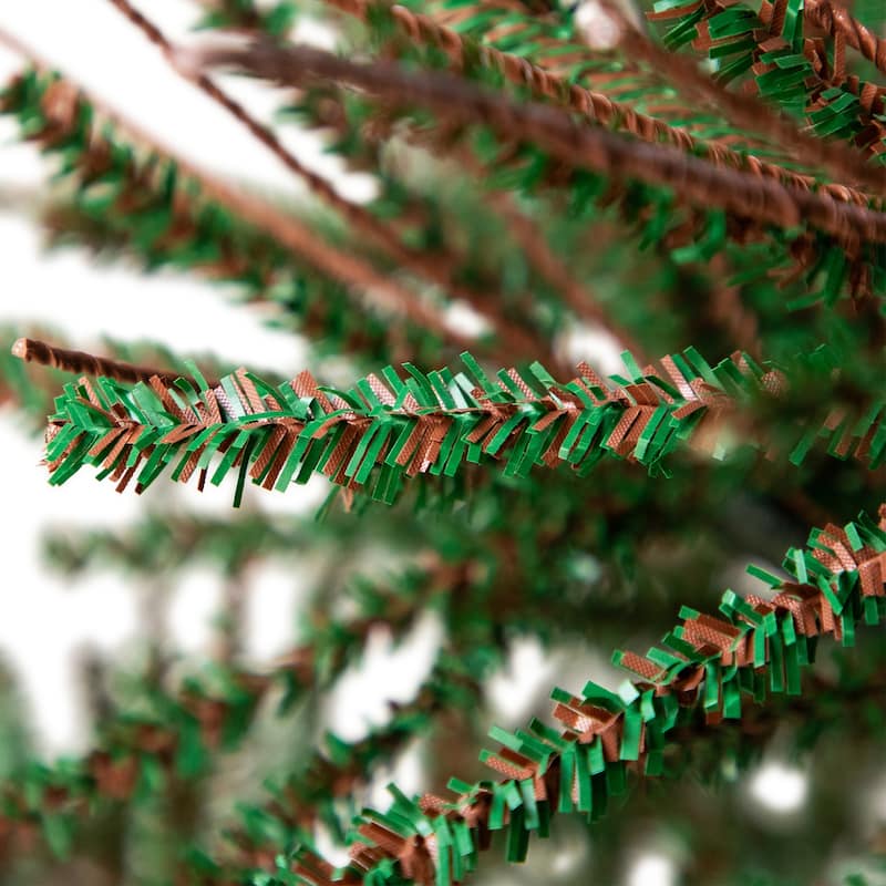 Medium Two-Tone Warsaw Twig Artificial Christmas Tree - 6' - Unlit - 6 Foot