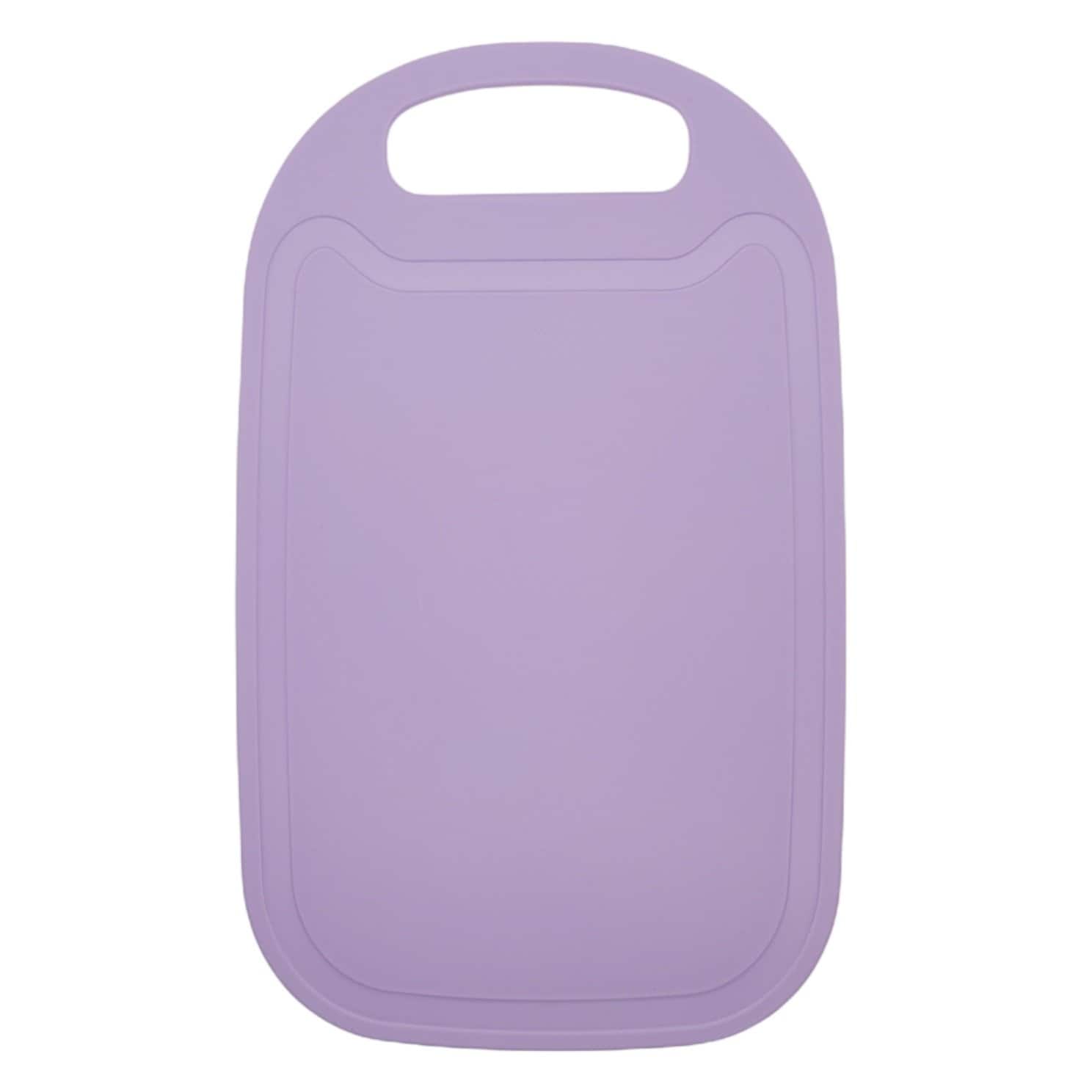 Handy Housewares 10.5" x 6.5" Pastel Color Mini Bar Cutting Board with Handle