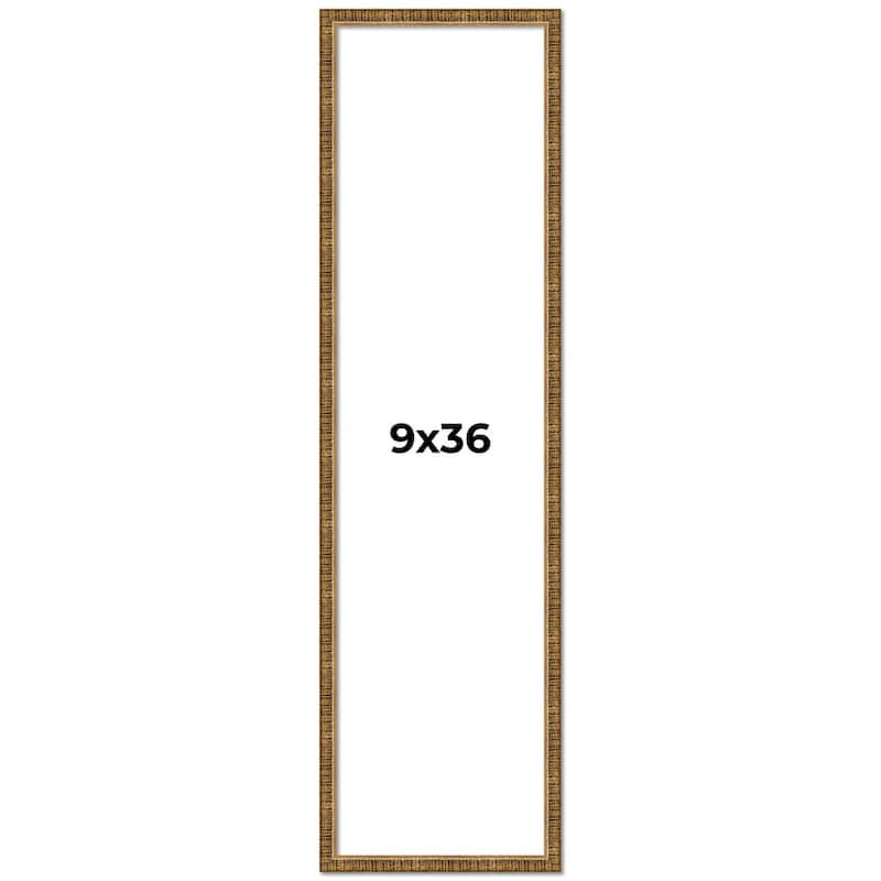 9x36 Frame Gold Solid Wood Picture Frame - Complete Modern Photo Frame