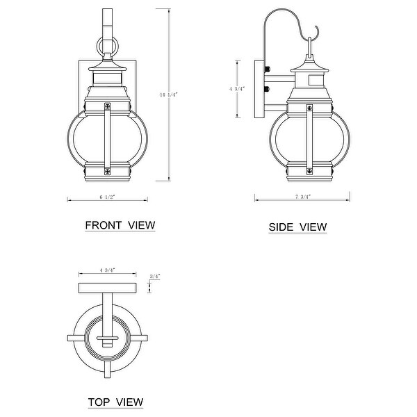 Matte Black Motion Sensor Dusk to Dawn Outdoor Wall Lantern Sconce