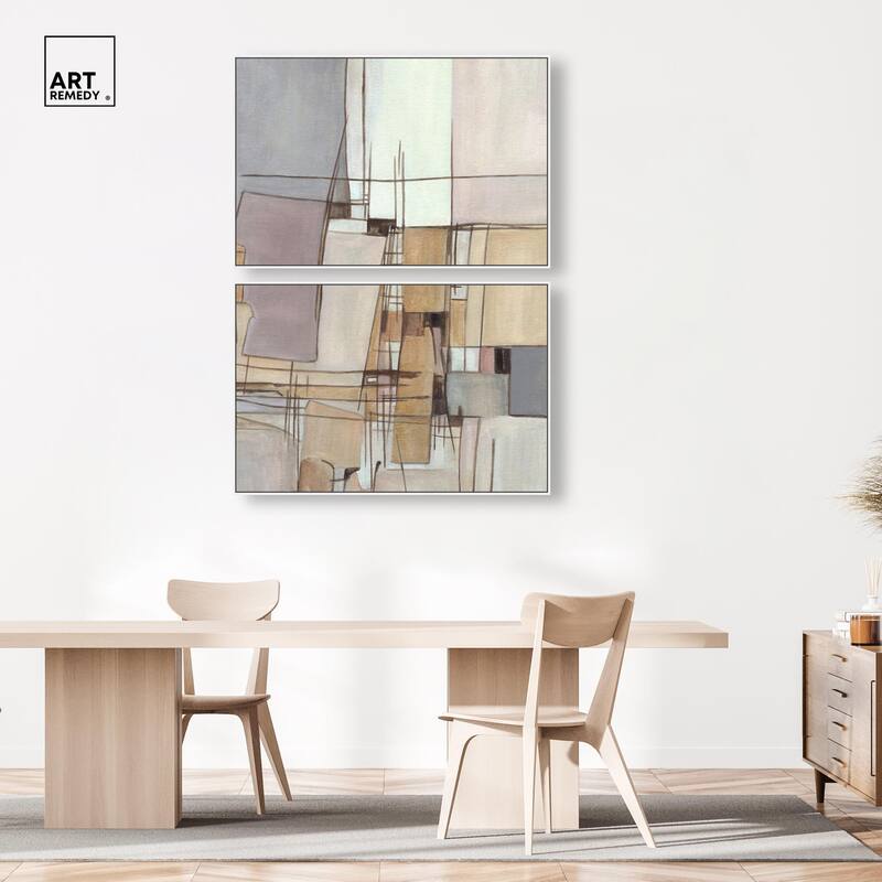 Unspoken Thoughts I Canvas Set of 2 by Art Remedy