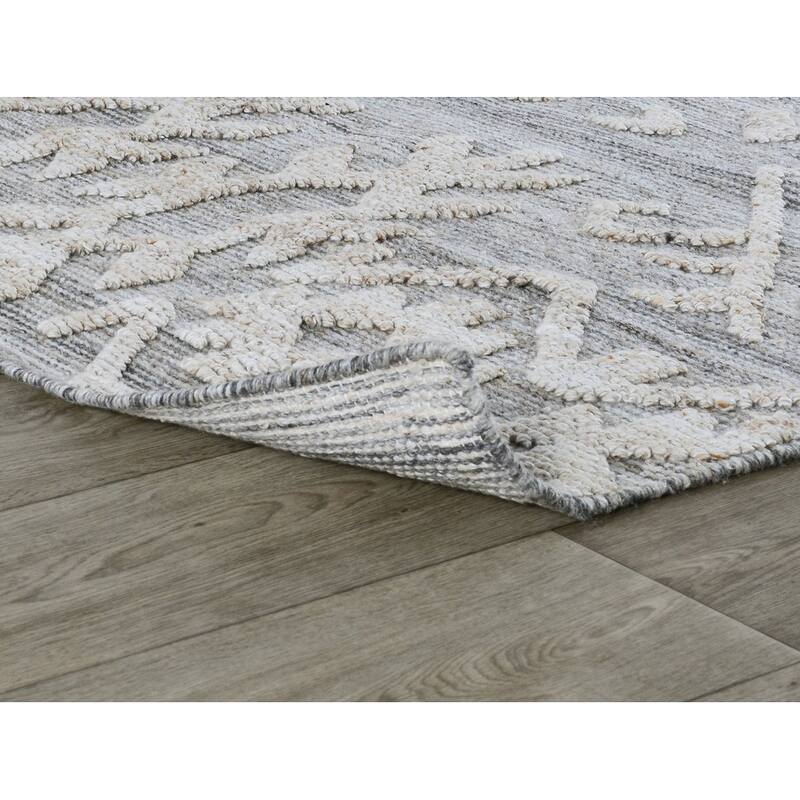 Hoeft Indoor Outdoor Handwoven Gray Multi Area Rug by Kosas Home