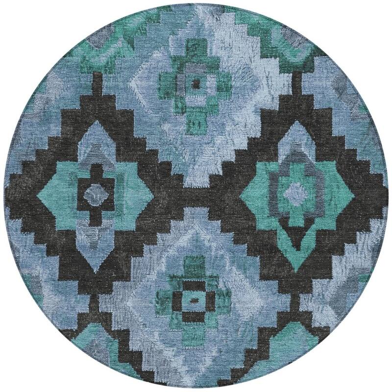 HomeRoots Aztec Transitional Rectangle Outdoor Rug