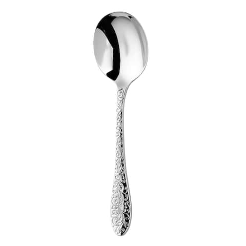 Oneida 18/10 Stainless Steel Ivy Flourish Bouillon Spoons (Set of 12)