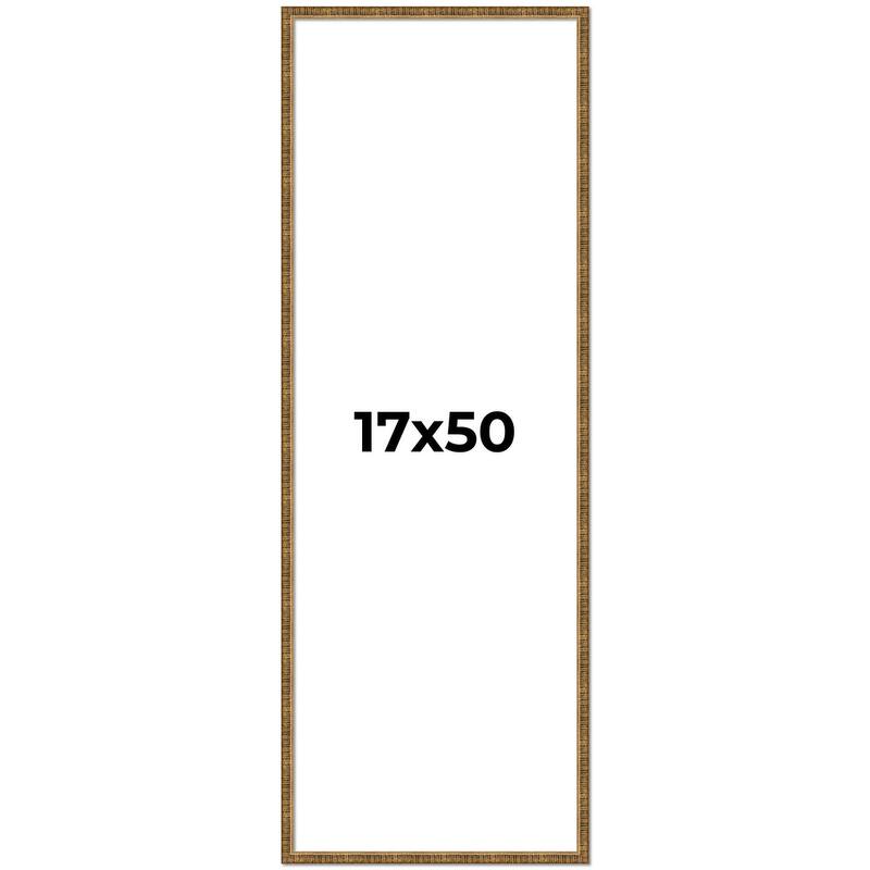 17x50 Frame Gold Kingsley Distressed Solid Wood Picture Frame Width