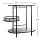 preview thumbnail 25 of 55, SAFAVIEH Iva 17.7-Inch Swivel 3-Tier Metal Bar Cart - 29.53" W x 17.72" L x 32.76" H